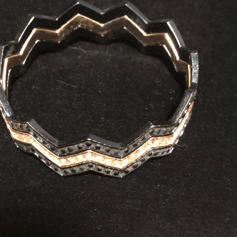 NWT Black and Gold 3-pc Bangle set - Picture 2 of 12